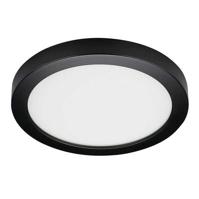 SATCO – Transitional LED Flush Mount – Black Finish