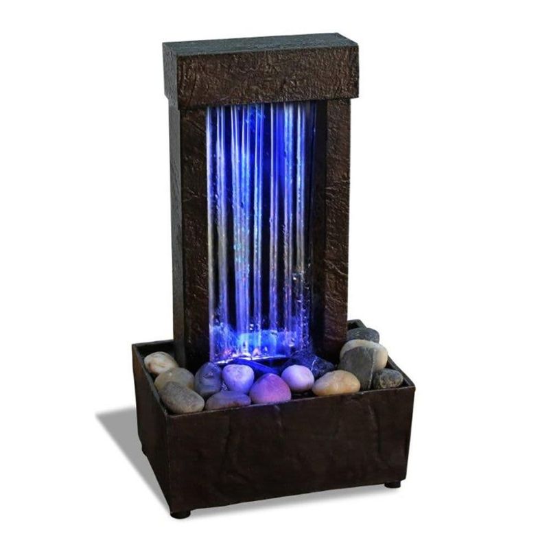 MIRRORED – Waterfall Light Show LED Fountain