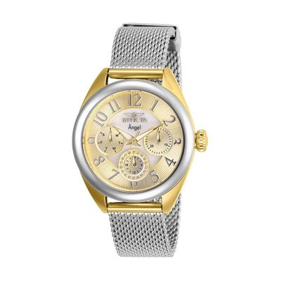 Invicta Angel Women's Watch w/Mesh Band - 35mm, Steel, Gold (27452)