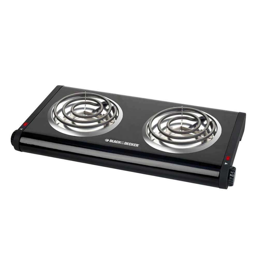 Black & Decke DOUBLE BURNER BLACK DB1002B