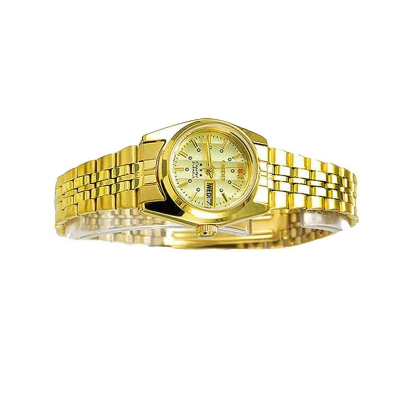 Watch Orient Analog Automatic Gold Dial Stainless Steel Ladies / Womens FNQ0400FC9