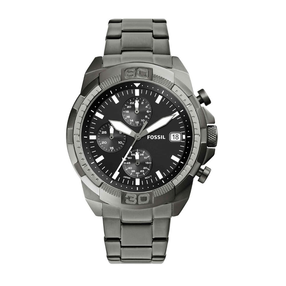 FOSSIL – Bronson Men's Quartz Chronograph Watch – Smoke