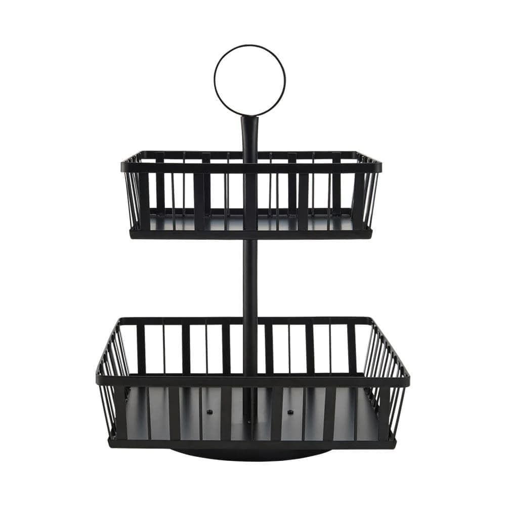 Mikasa – Band and Stripe 2 tier Rotating Fruit Storage Basket