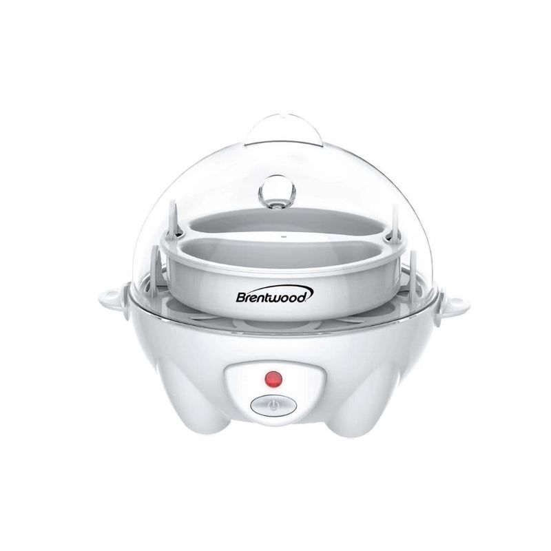 BRENTWOOD – Electric 7 Egg Cooker with Auto Shut Off – White