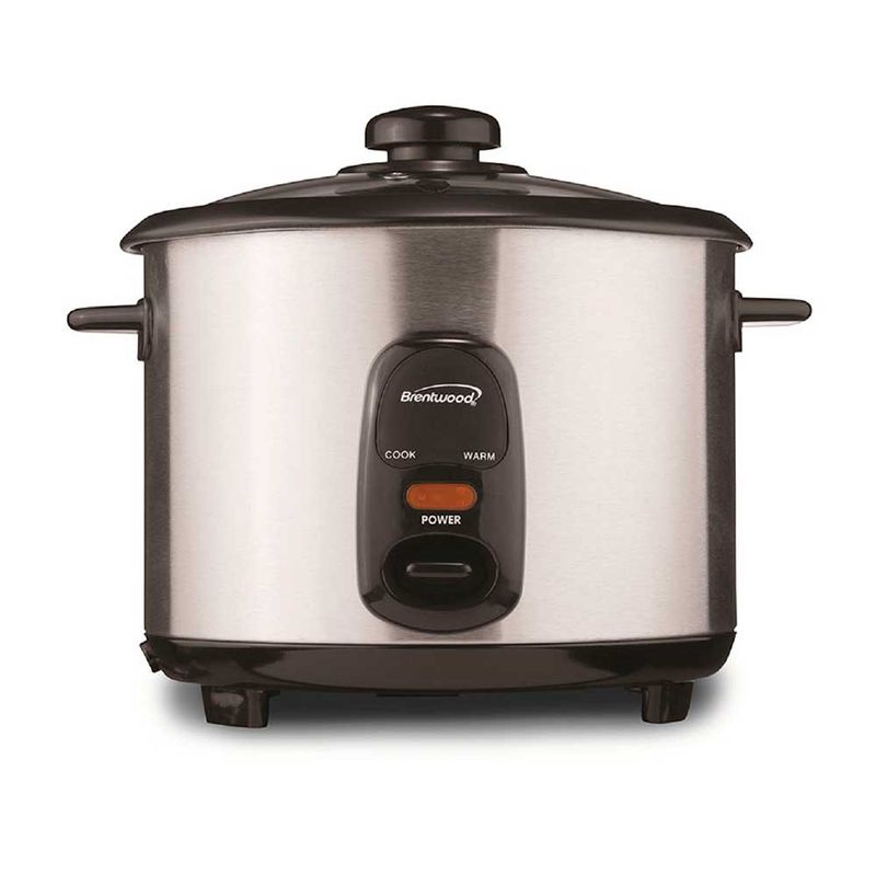 BRENTWOOD – Rice Cooker 10‑Cup Uncooked/20‑Cup Cooked 700 W – Stainless Steel