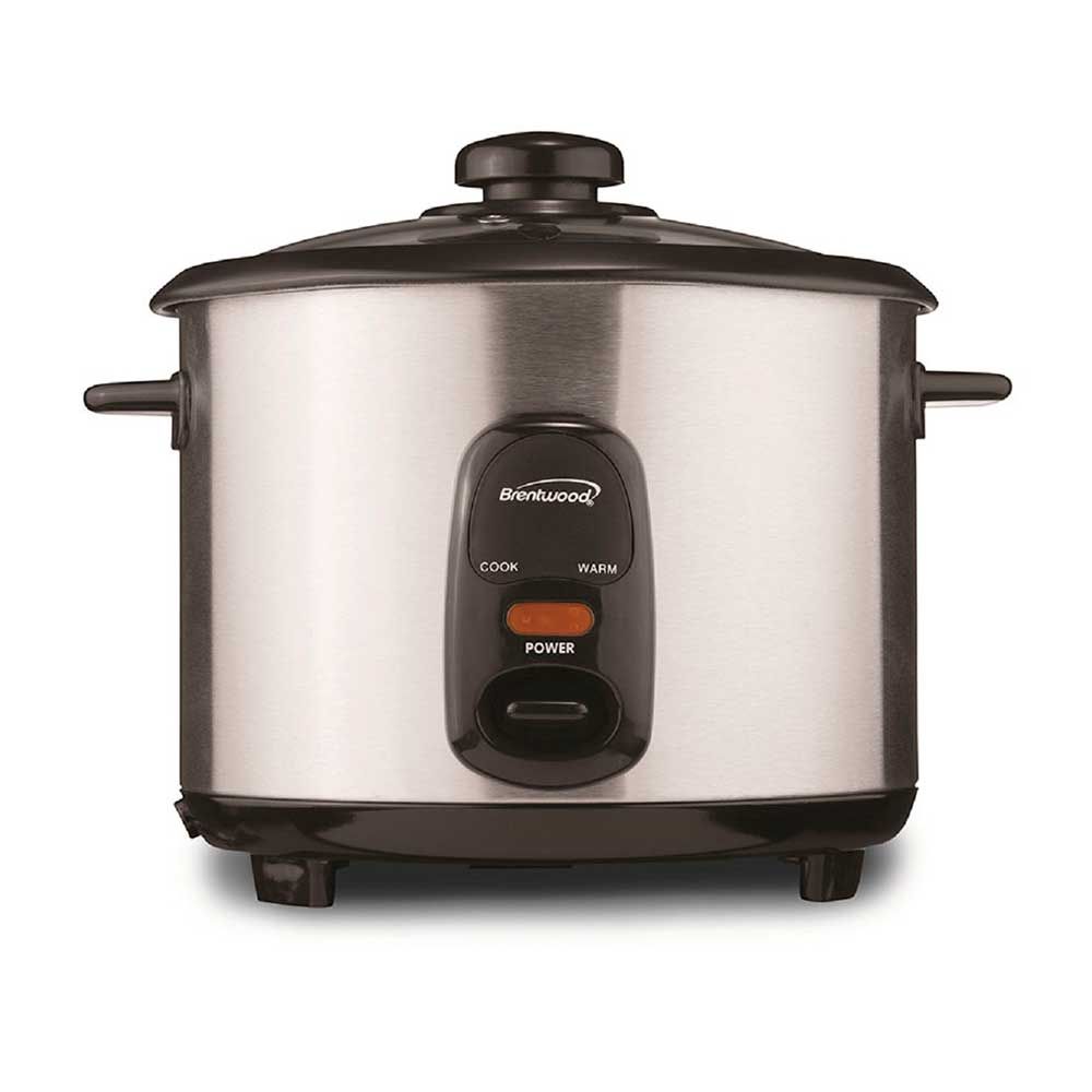 BRENTWOOD – Rice Cooker 10‑Cup Uncooked/20‑Cup Cooked 700 W – Stainless Steel