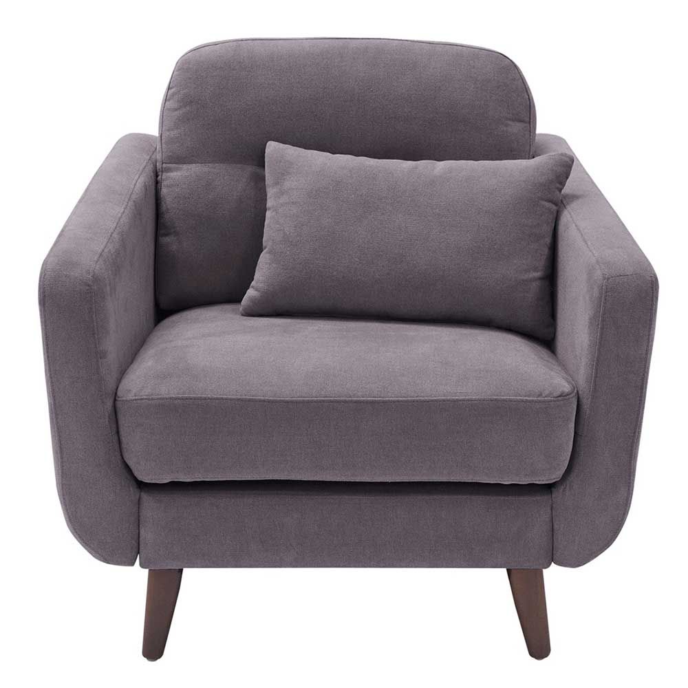 Elle Decor - Mid-Century Modern Armchair - Dark Gray  FF16051
