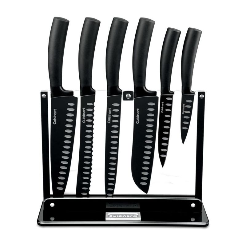 CUISINART – 7-Piece Nonstick Edge Knife Set with Acrylic Stand