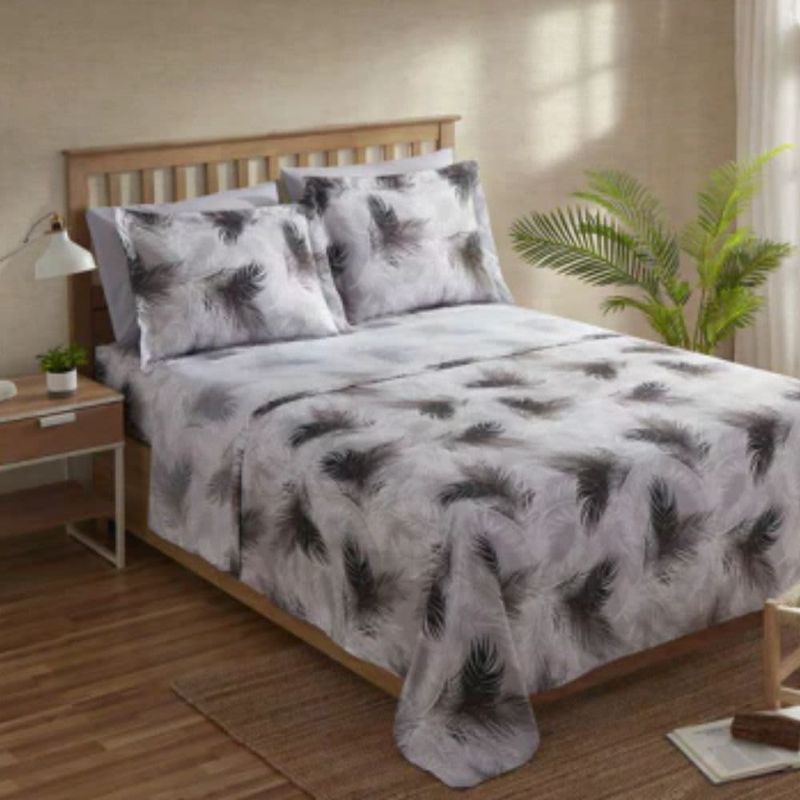 Clara Clark Queen- Feather Gray CCprntshtq-fg