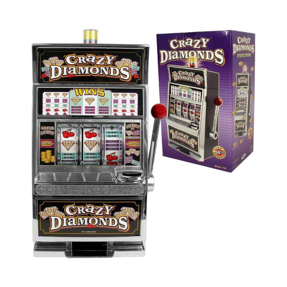 RecZone Crazy Diamonds Slot Machine Bank - Authentic Replication B000H0IEEC
