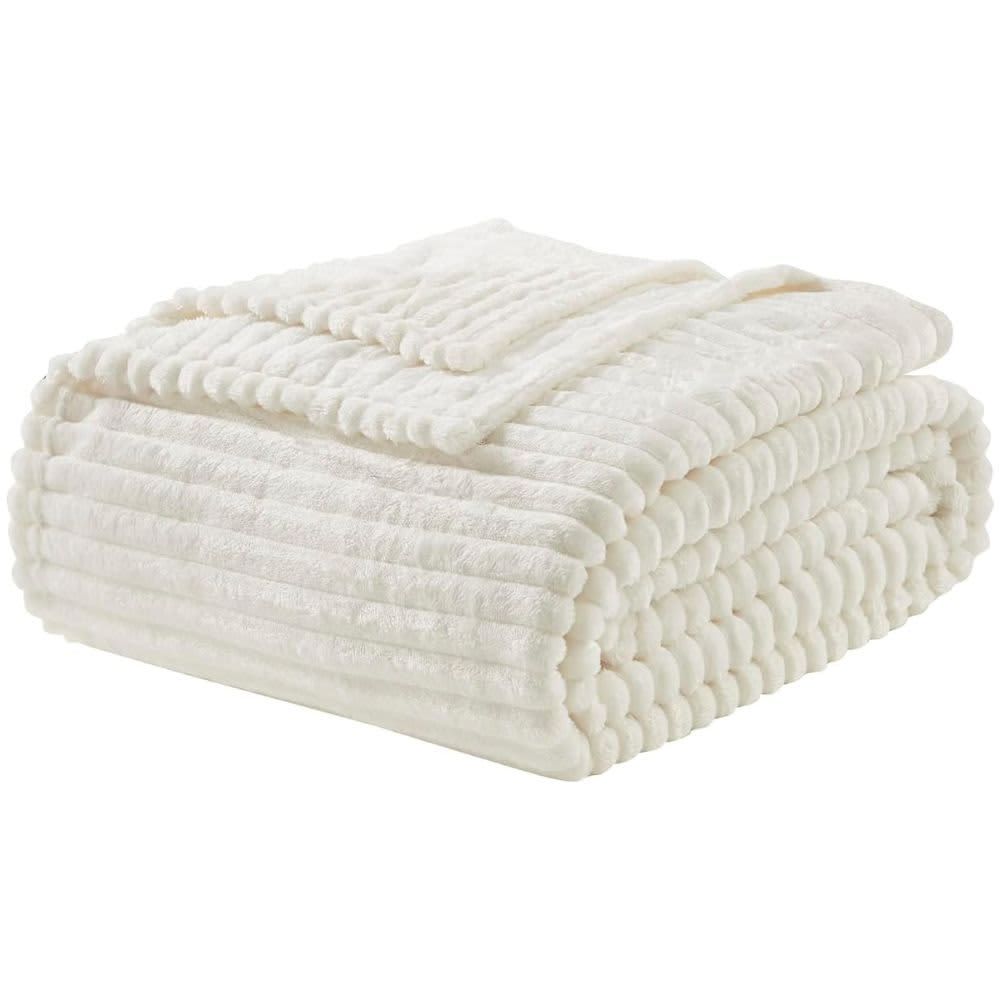 NESTL – Plush Blanket Queen 90 NESTL – Plush Blanket Queen 90"x90" – White