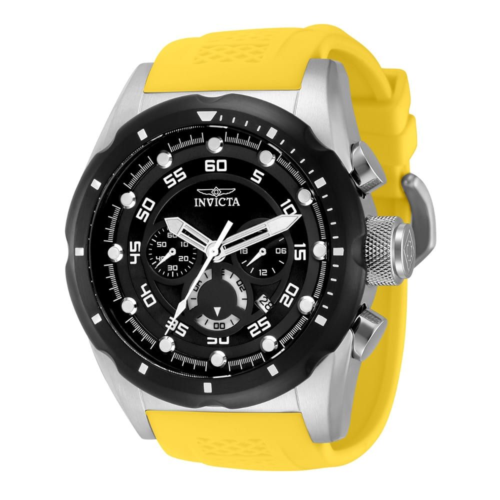 Invicta Speedway Men's Watch w/ Mother of Pearl Dial - 50mm, Yellow (41559)