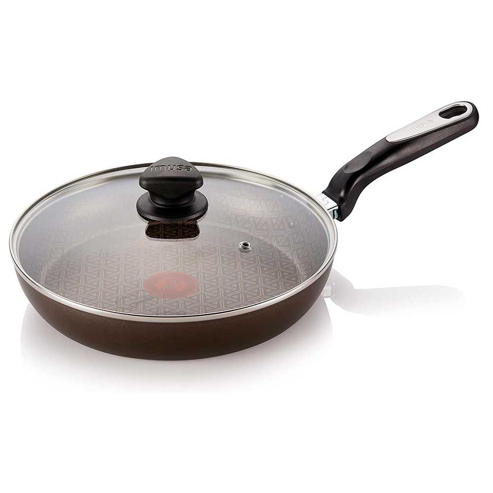 IMUSA 10" FRY PAN W/GLASS LID IMU-20074