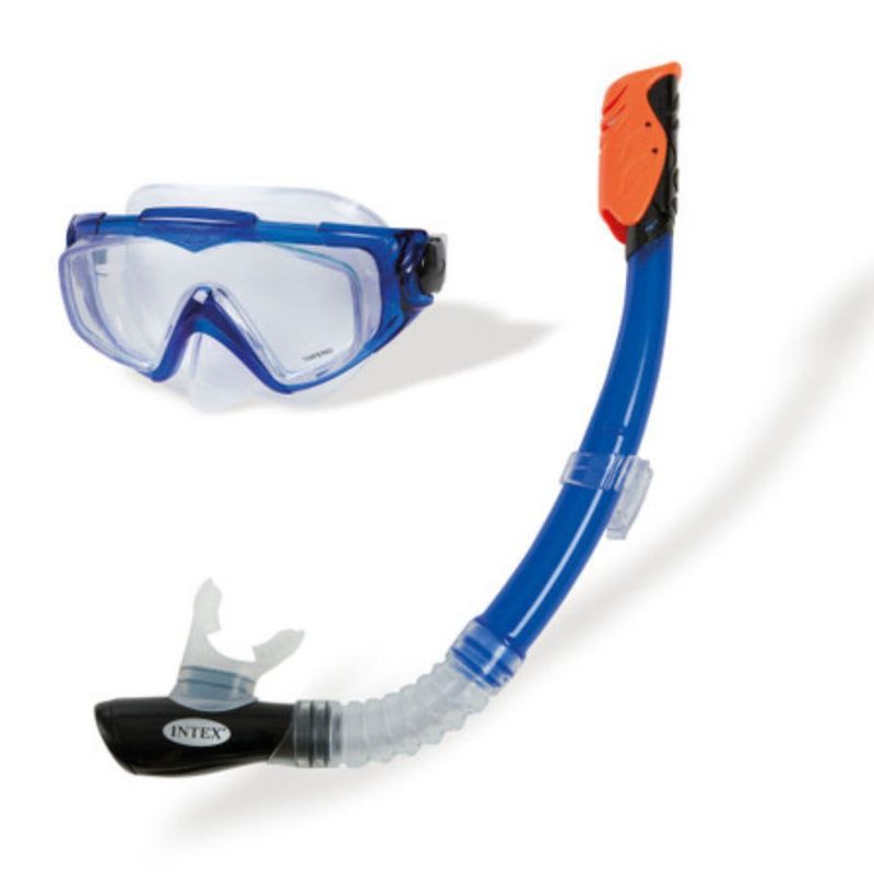 Intex Silicone Aqua Sport Swim Mask and Snorkel Set 55962E