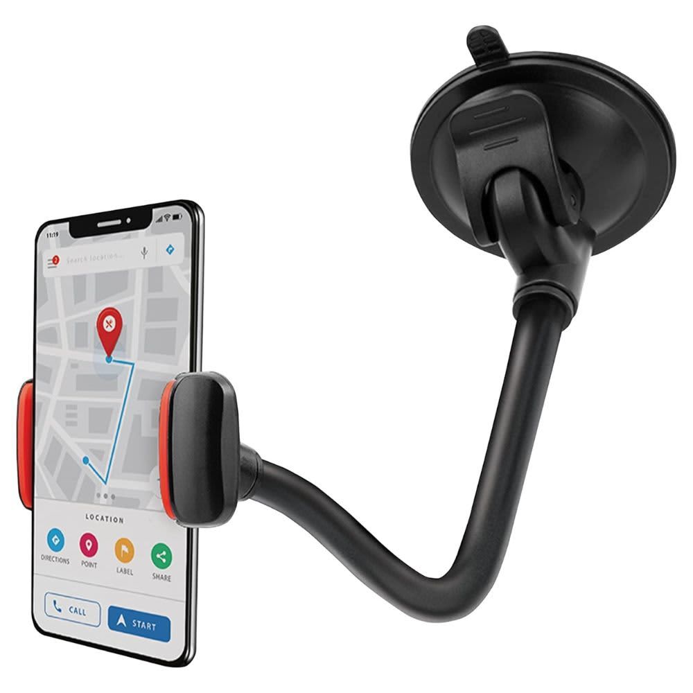 Chargeworx SECURE-FIT WINDSHIELD MOUNT w/Flexible 14” Neck CHA-CX9929BK Chargeworx SECURE-FIT WINDSHIELD MOUNT w/Flexible 14” Neck CHA-CX9929BK