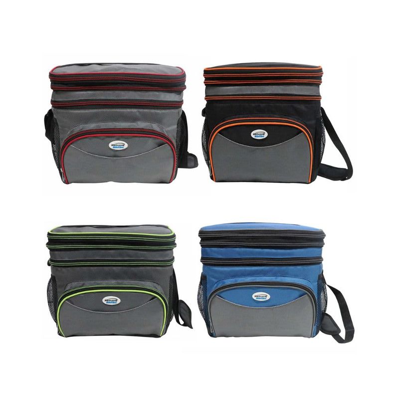 BRENTWOOD – 6 Can Cooler Bag with Hard Plastic Liner