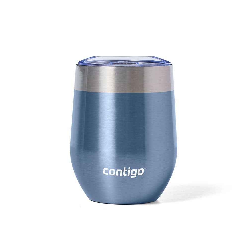 Contigo River North Stainless Steel Wine Tumbler with Splash-Proof Lid, 12 Oz., Dark Ice  2164984