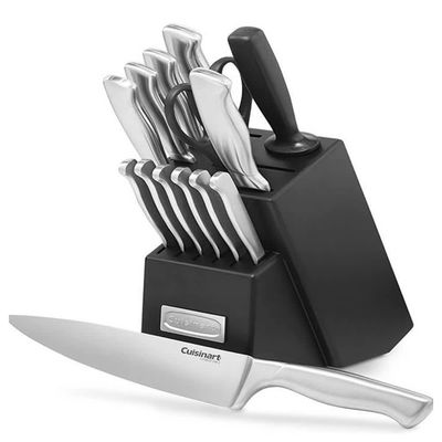 Cuisinart 15-piece Block-Knive-set, Hollow Handle C77SS-15PK Cuisinart 15-piece Block-Knive-set, Hollow Handle C77SS-15PK