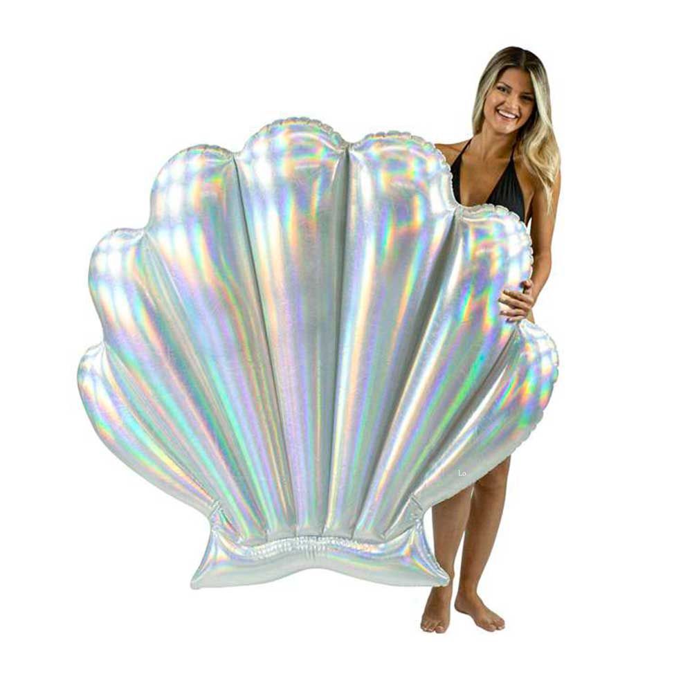 POOLCANDY – Inflatable Holographic Color Changing Jumbo Seashell