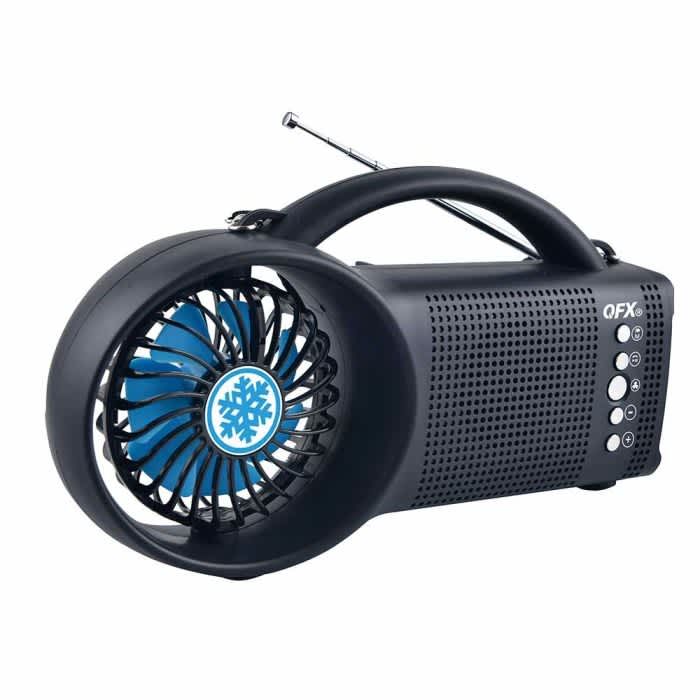 QFX MULTI-FUNCTIONAL BLUETOOTH RADIO + FLASHLIGHT & COOLING FAN R-41 QFX MULTI-FUNCTIONAL BLUETOOTH RADIO + FLASHLIGHT & COOLING FAN R-41