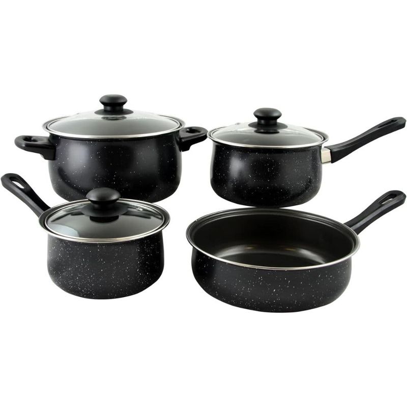 Gibson Home Casselman 7 Piece Cookware Set in Black with Bakelite Handle 108169.07