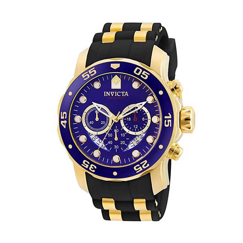 Watch Invicta Men's Pro Diver Collection Chronograph Blue Dial Black Polyurethane  6983