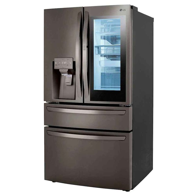 LG - 29.5 cu. ft. 4-Door French Door Refrigerator with InstaView - Black Stainless Steel LG - 29.5 cu. ft. 4-Door French Door Refrigerator with InstaView - Black Stainless Steel