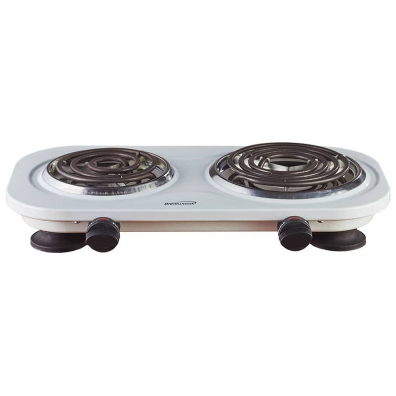 BENE CASA – 1,000 W Double Electric Coil Burner – White
