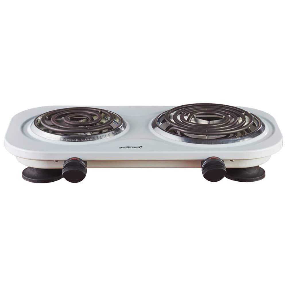 BENE CASA – 1,000 W Double Electric Coil Burner – White