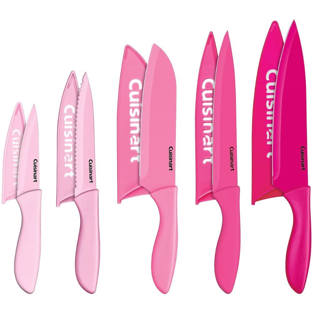 CUISINART – 10-Piece Ceramic Coated Knife Set – Pink
