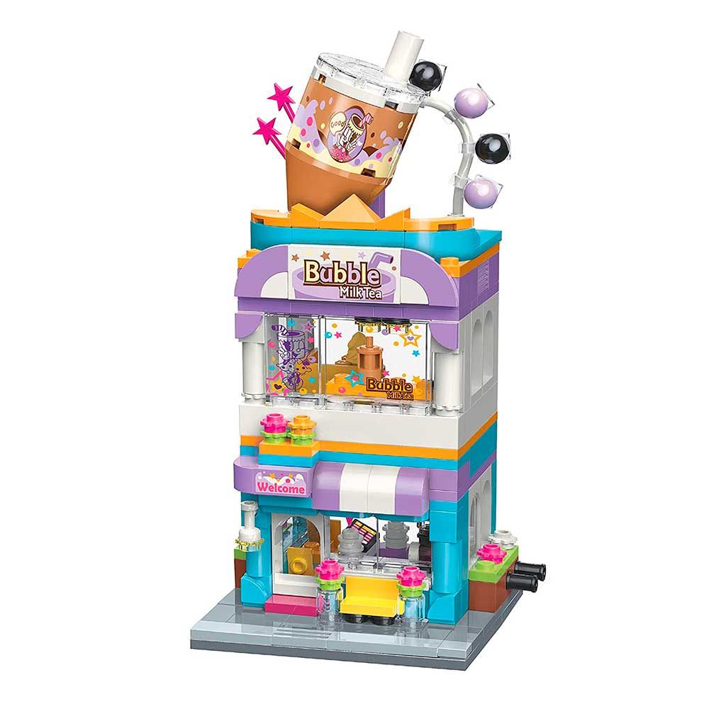 DRAGON BLOK CITY CORNER BUBBLE TEA HOUSE   ID01075B
