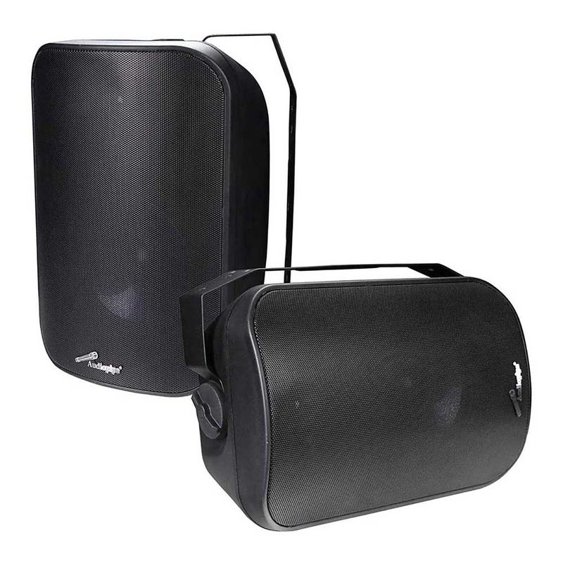 AudioPipe Weatherproof 6.5" Portable Outdoor Audio Speaker Pair ODP-653-BLK