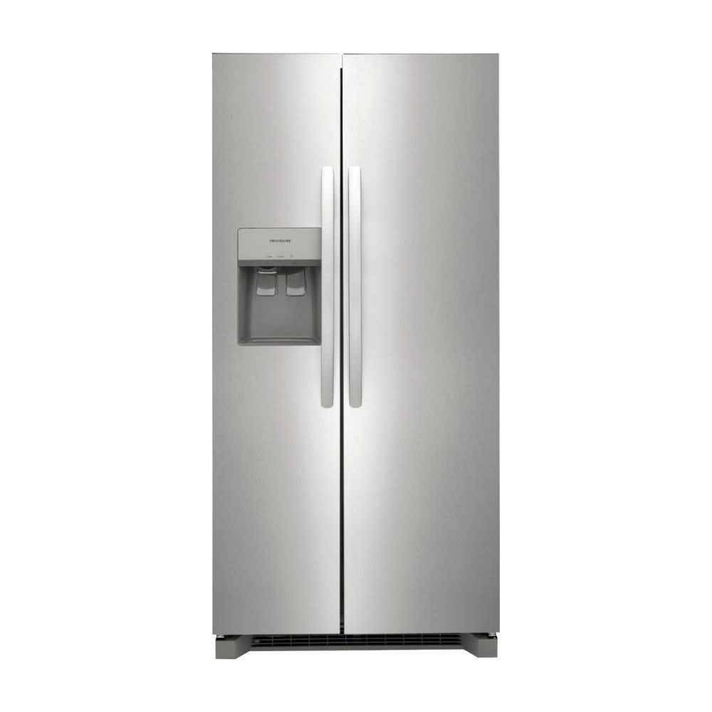 FRIGIDAIRE - 22.3 Cu. Ft. Side by Side Refrigerator  with External Water & Ice Dispenser - Stainless Steel