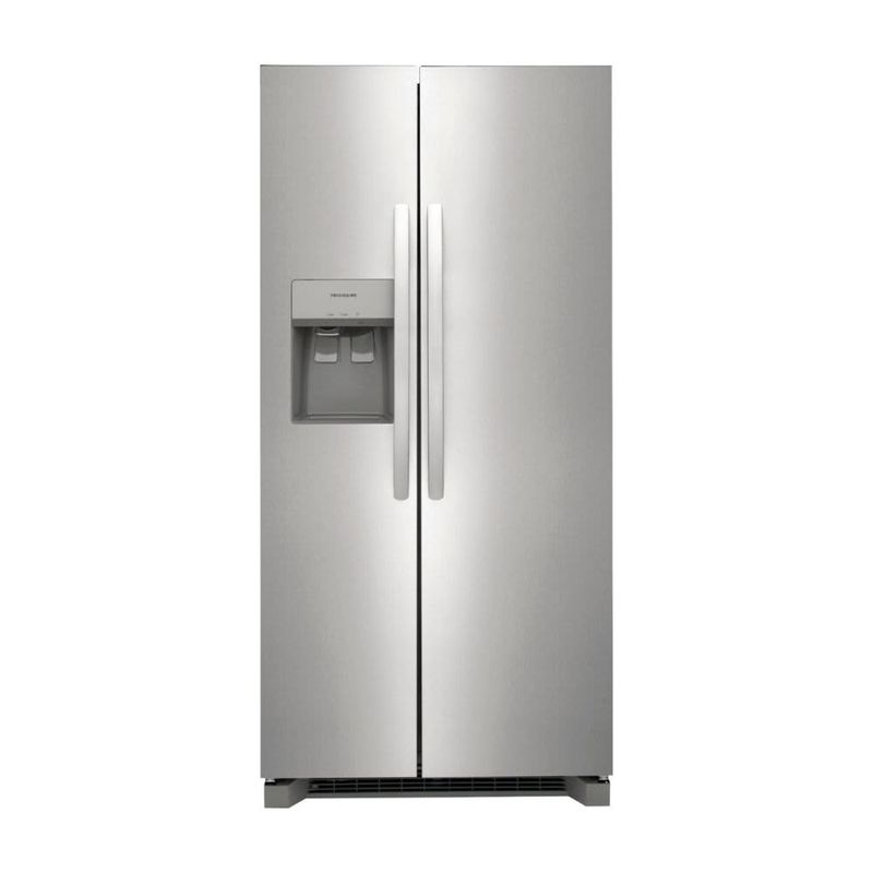 FRIGIDAIRE - 22.3 Cu. Ft. Side by Side Refrigerator  with External Water & Ice Dispenser - Stainless Steel
