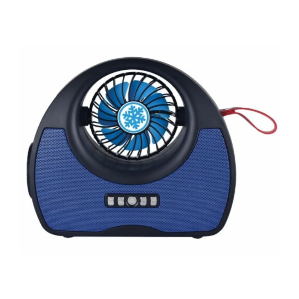 QFX Multi-Functional Bluetooth Radio + Flashlight & Cooling Fan R-40-BLU