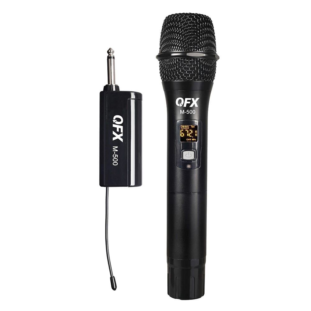 QFX Wireless Microphone with digital display M-500