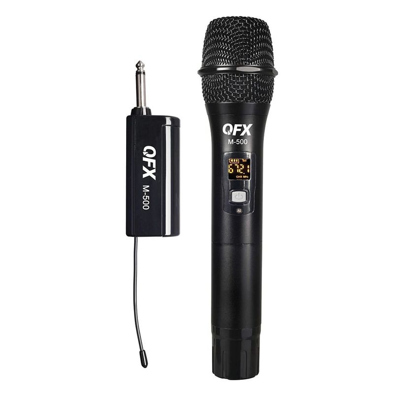 QFX Wireless Microphone with digital display M-500