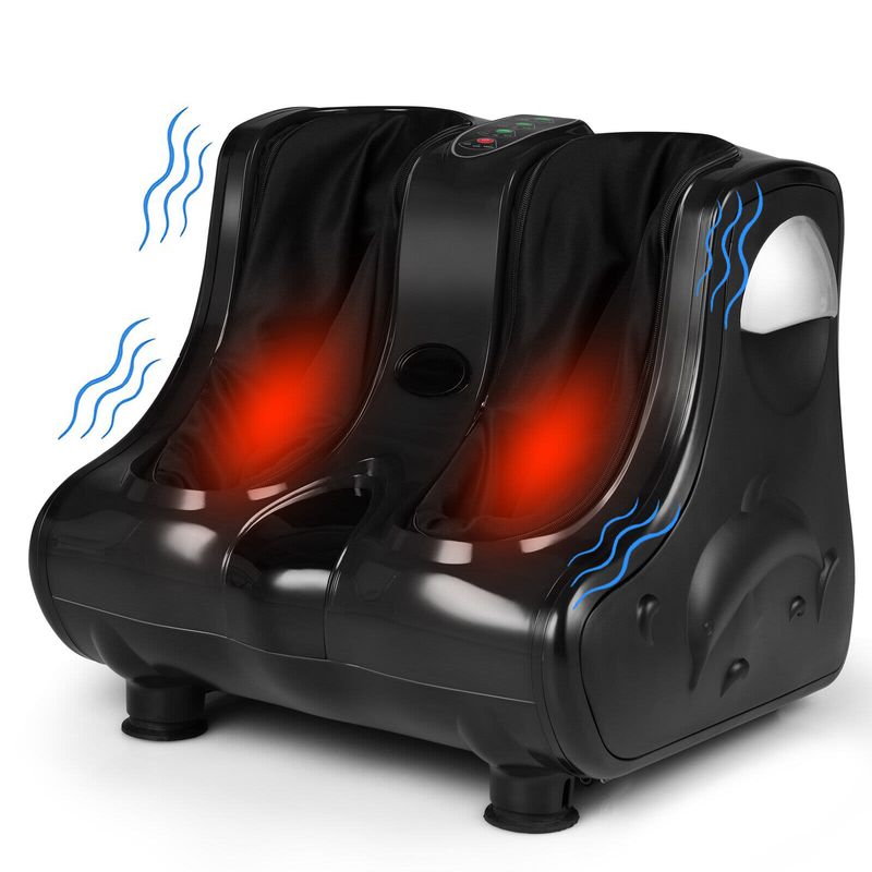 Foot & Calf Massager Shiatsu Heated Electric Foot Leg Pain Relief with Heating HF10001US-DK Foot & Calf Massager Shiatsu Heated Electric Foot Leg Pain Relief with Heating HF10001US-DK