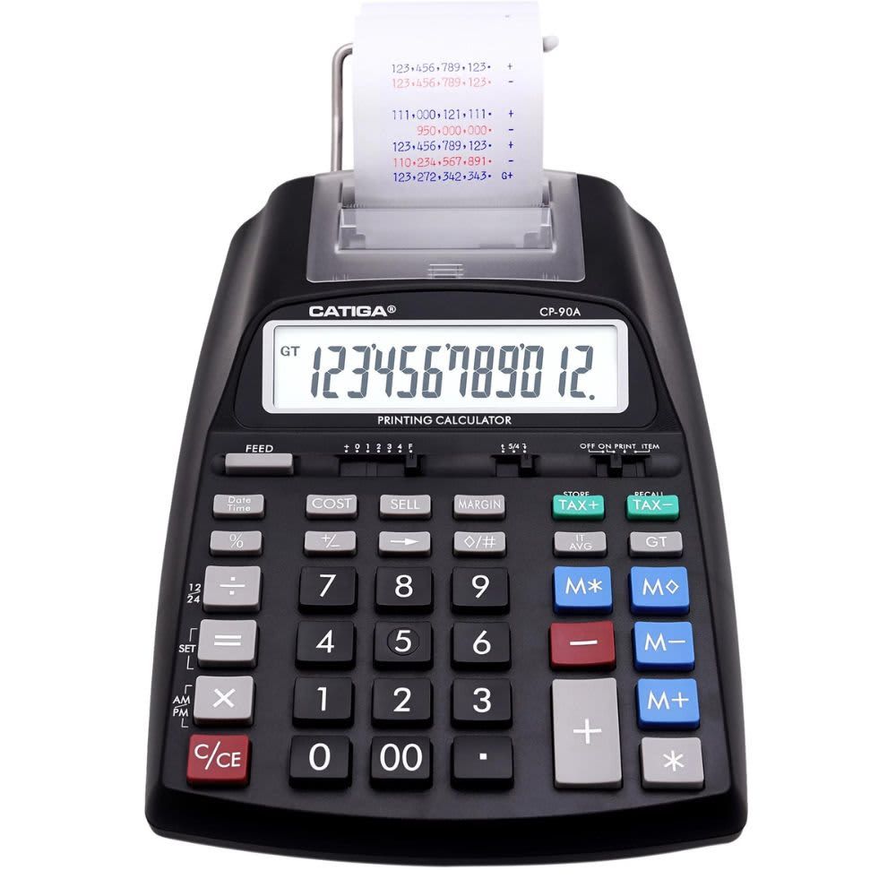 Printing Calculator with 12 Digit LCD Display Screen, 2.03 Lines/sec, Two Color Printing, Adding Machine for Accounting Use, AC Adapter Included B08FBT9X66 Printing Calculator with 12 Digit LCD Display Screen, 2.03 Lines/sec, Two Color Printing, Adding Machine for Accounting Use, AC Adapter Included B08FBT9X66