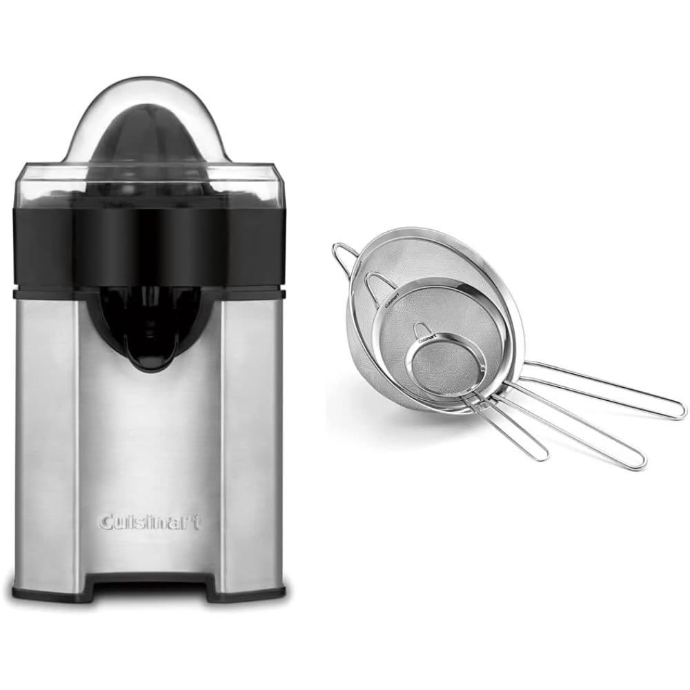 CUISINART – 800W Stainless Steel Citrus Juicer with Pulp Control – Black/Stainless