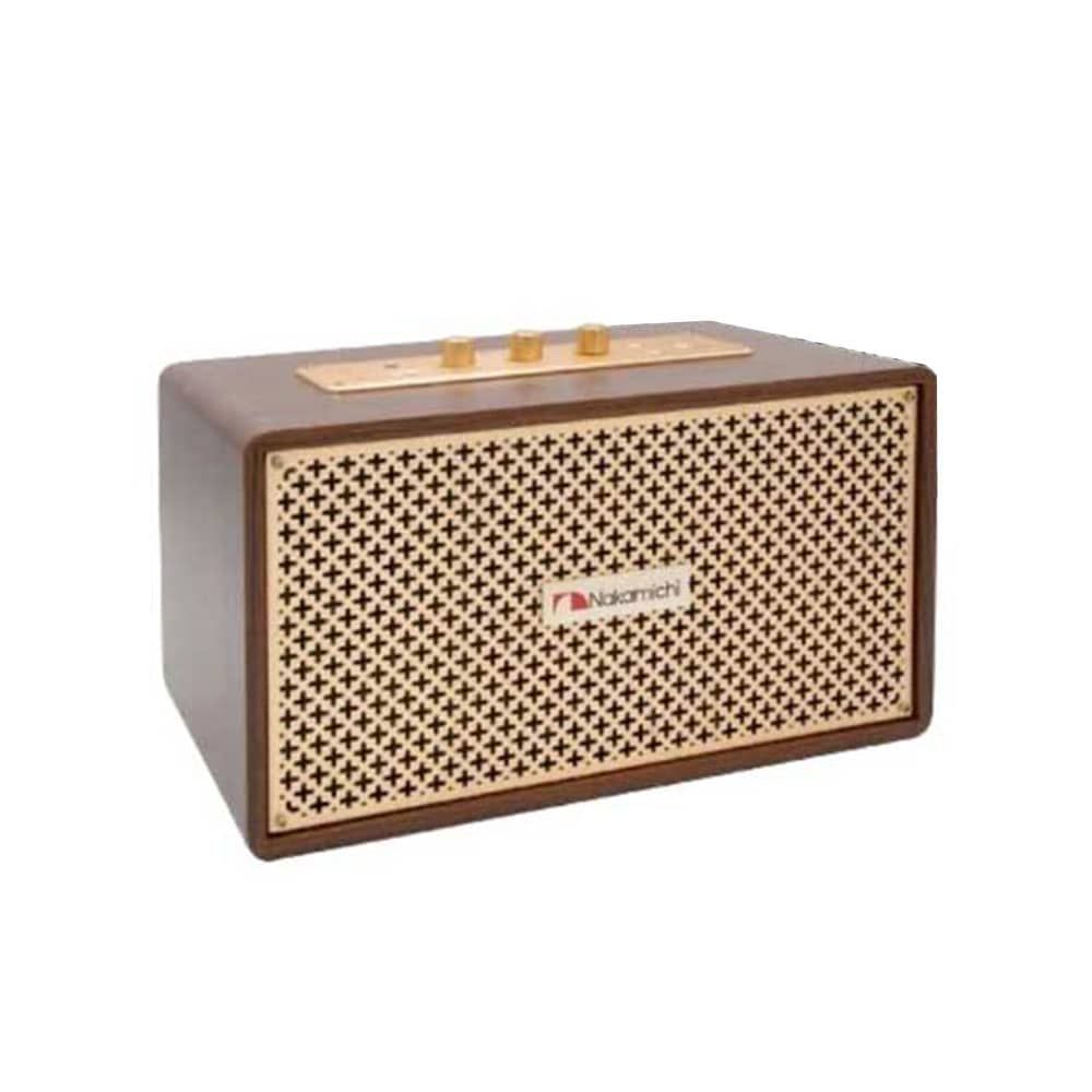 NAKAMICHI – All-in-One Wooden Box Speaker Jukebox – Brown