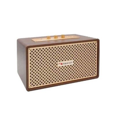 NAKAMICHI – All-in-One Wooden Box Speaker Jukebox – Brown NAKAMICHI – All-in-One Wooden Box Speaker Jukebox – Brown