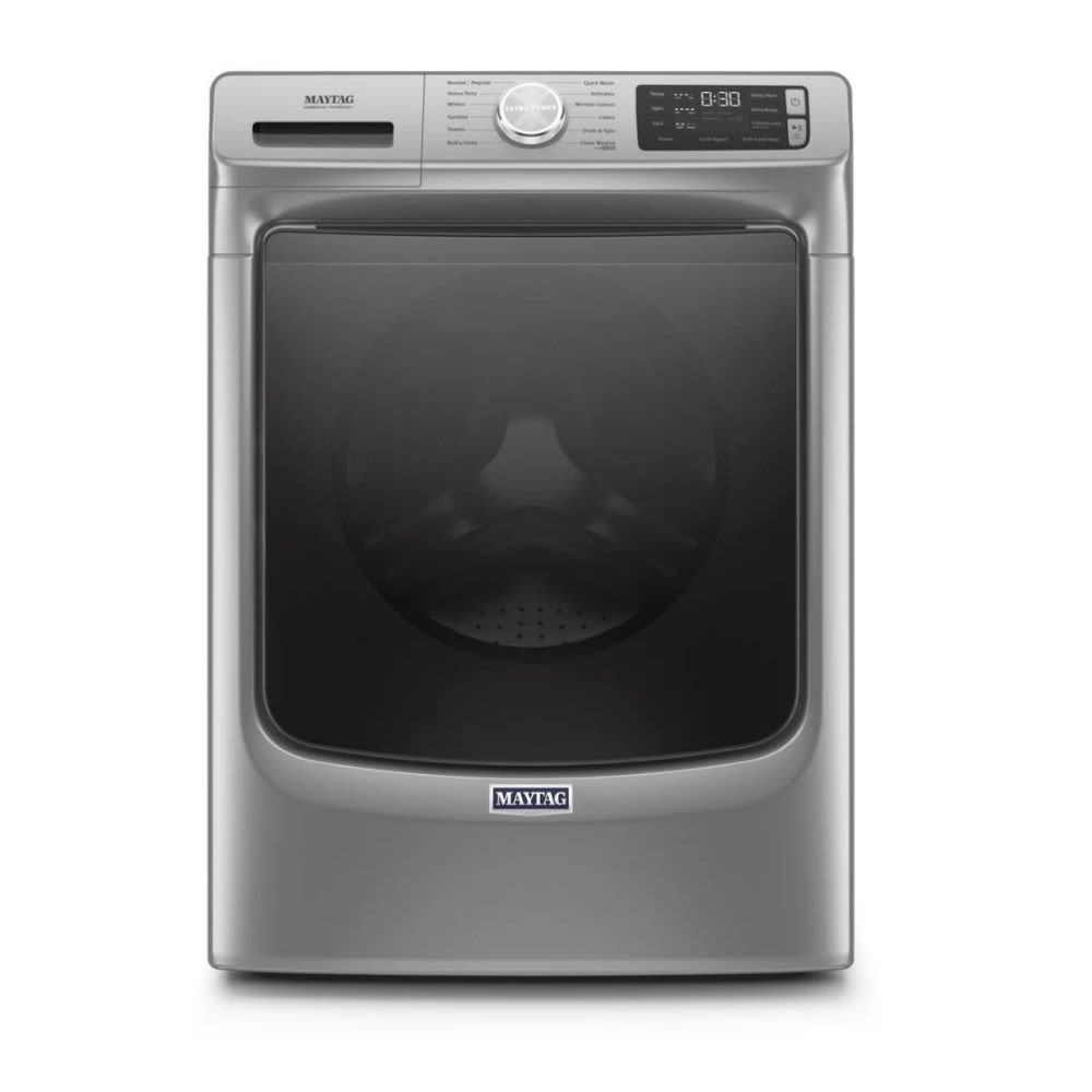 MAYTAG – 4.8 cu. ft. Stackable Front Load Washer with Steam & 16-Hr Fresh Hold Option – Meteorite Slate