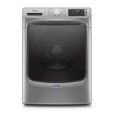 MAYTAG – 4.8 cu. ft. Stackable Front Load Washer with Steam & 16-Hr Fresh Hold Option – Meteorite Slate