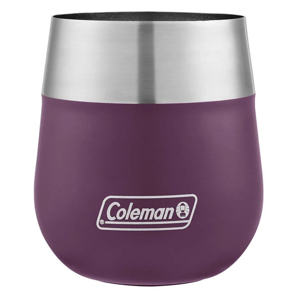 COLEMAN – Claret 13 oz Insulated Stainless Steel Wine Glass – Purple