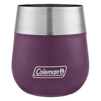COLEMAN – Claret 13 oz Insulated Stainless Steel Wine Glass – Purple