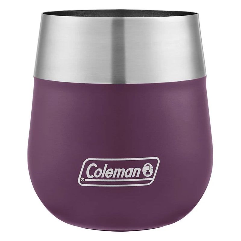 COLEMAN – Claret 13 oz Insulated Stainless Steel Wine Glass – Purple
