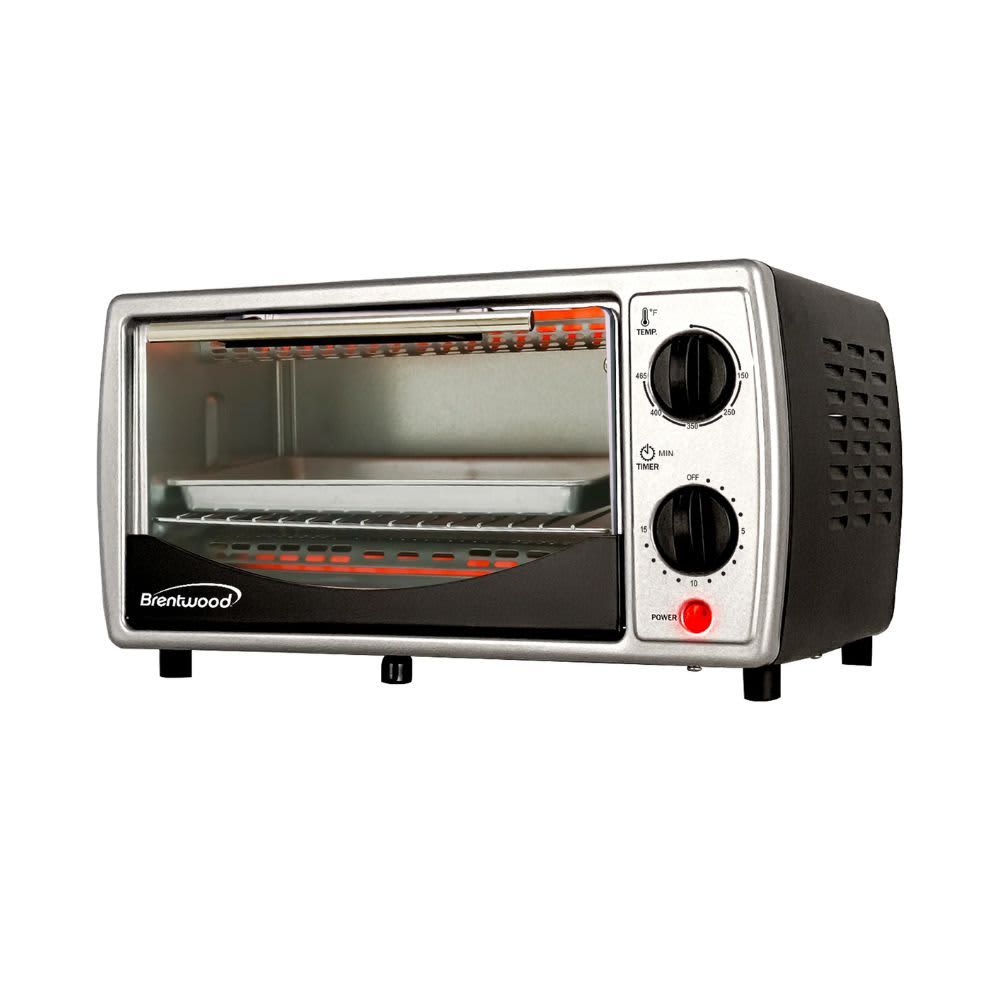 BRENTWOOD – 4 Slice Toaster Oven 800W- Silver BRENTWOOD – 4 Slice Toaster Oven 800W- Silver