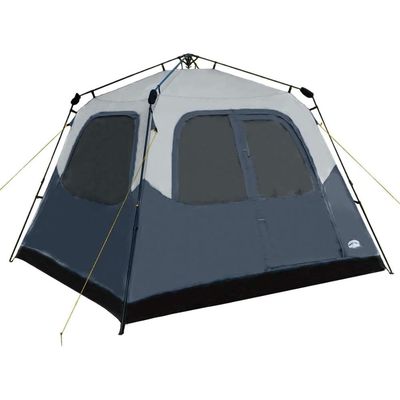 Pacific Pass 6 Person Instant Family Cabin Tent, Water Resistant, Easy Set Up - Navy/Gray B07WQ4C3MW