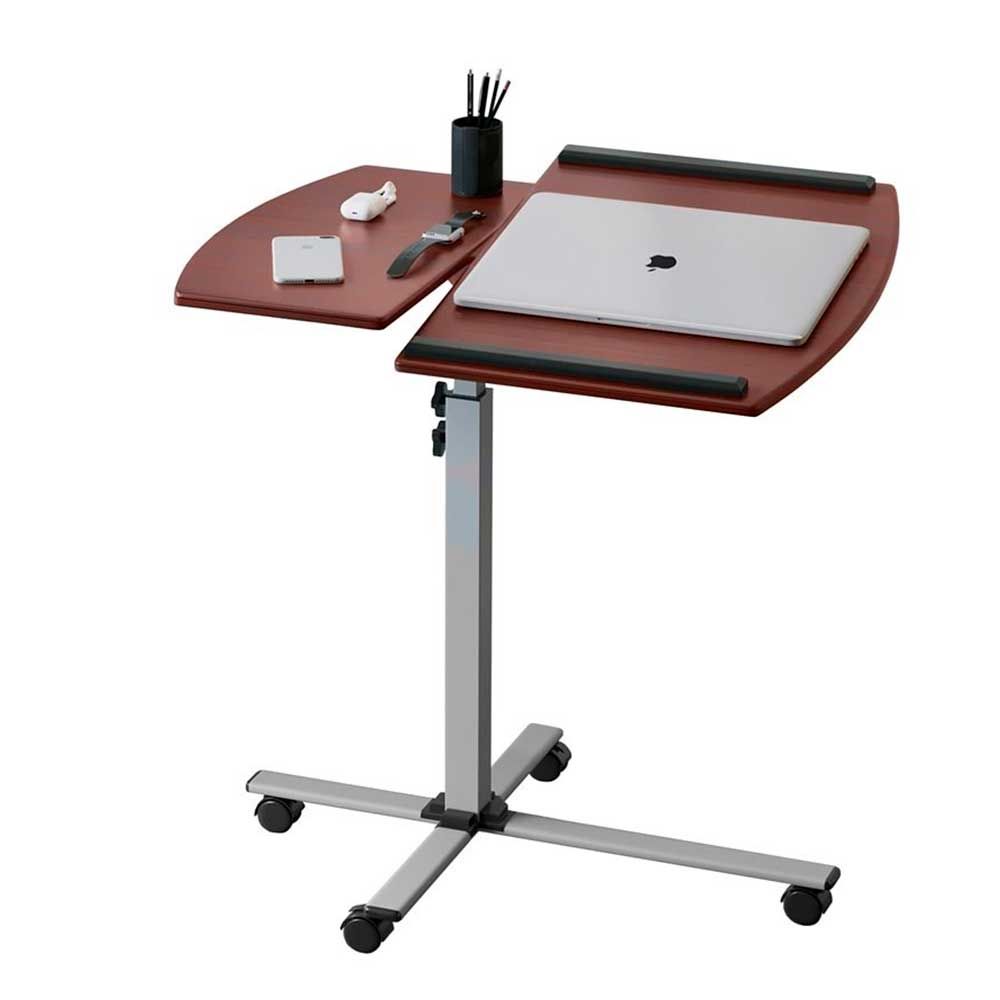 TECHNI MOBILI – Adjustable Mobile Laptop Cart  – Brown